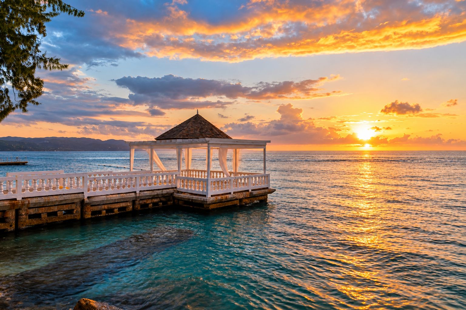 Pier at sunset